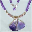 Silver, Pearl and Wampum Necklace by Joanne Milbury Cove