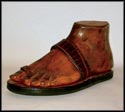 handmade, custom leather sandal by Victor Powell