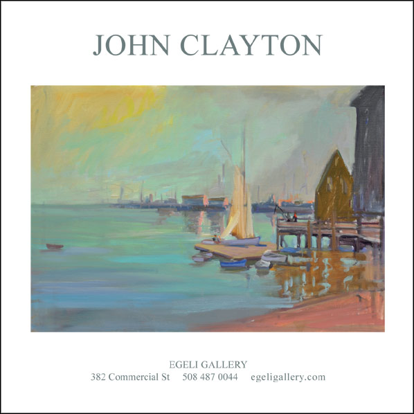ad for John Clayton with link to Egeli Gallery website