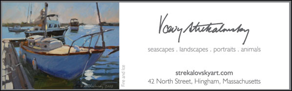 ad for artist Vcevy Strekalowsky with link to his website