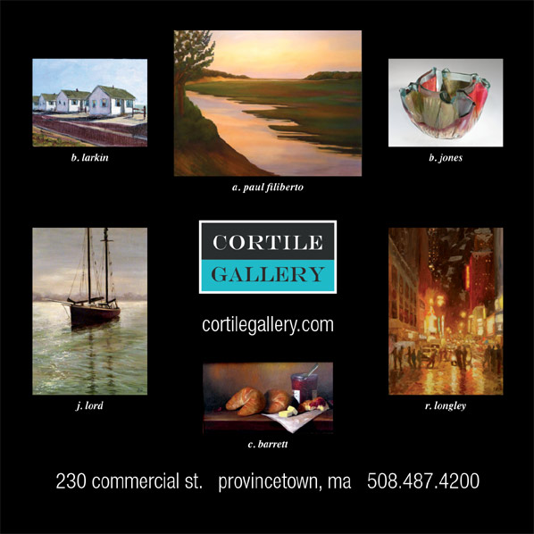 ad for Cortile Gallery with link to their website