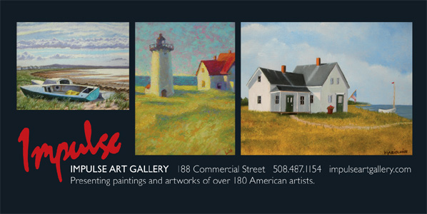 ad for Impulse Art Gallery with link to their website