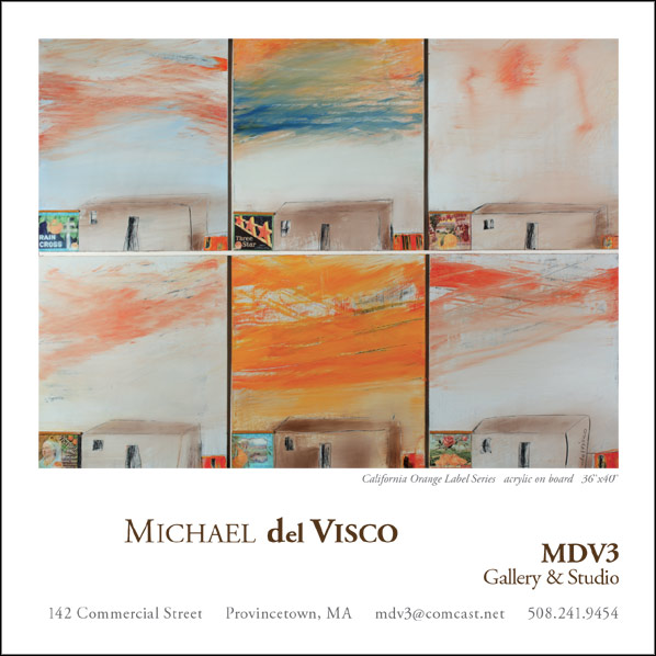 ad for Michael del Visco and MDV3 Gallery & Studio with link tohis email