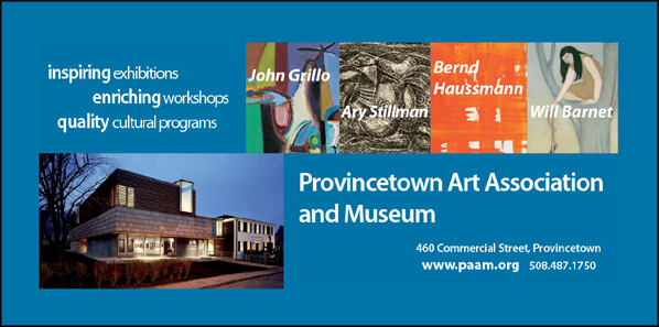 ad for Provincetown Art Assoc and Museum with link to their website