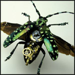 M. Libby, Longhorn Beetle, sculpture