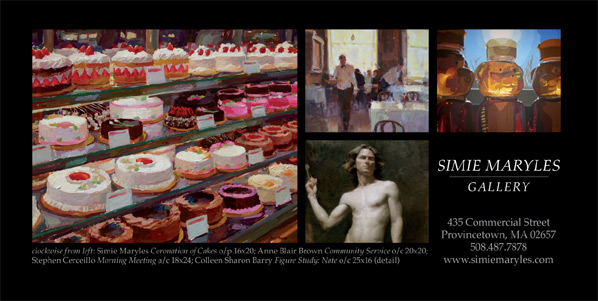 ad for Simie Maryles Gallery with link to their website