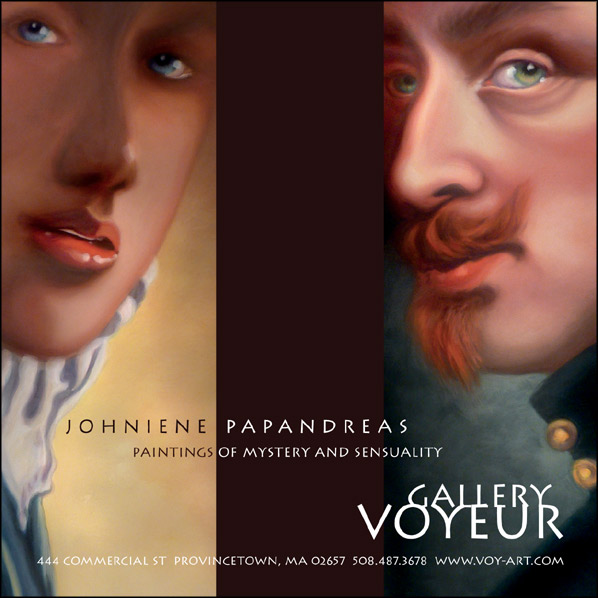 ad for Gallery Voyeur with link to their website