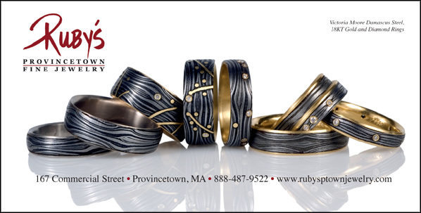 ad for Ruby's Fine Jewelry, Provincetown with link to their website