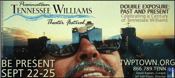 ad for Provincetown Tennessee Williams Theater Festival with link to their website