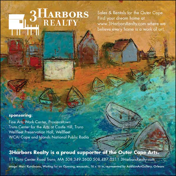 ad for 3 Harbors Realty with link to their website