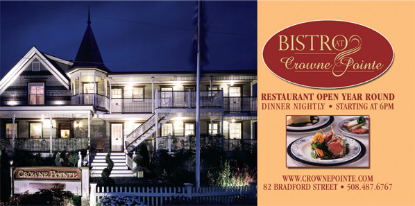 Bistro at Crowne Pointe, open year round in Provincetown