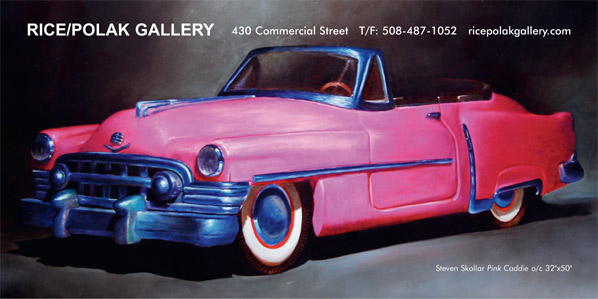 Pink Caddie by Steven Skollar at Rice-Polak Gallery, Provincetown