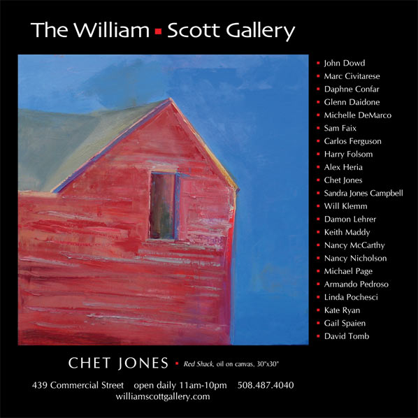 Red Shack by Chet Jones at William-Scott Gallery, Provincetown