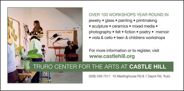 ad for Truro Center for the Arts at Castle Hill with link to their website