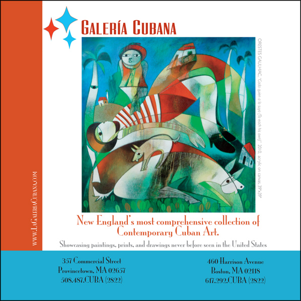 Galeria Cubana ad with link to their website