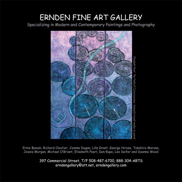 Ernden Fine Art Gallery ad with links to their website and email