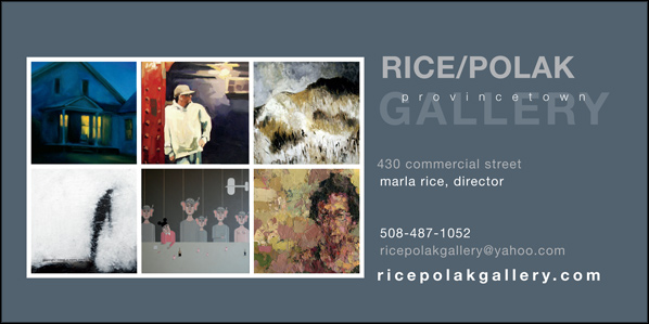 Rice-Polak Gallery ad with links to their email and website
