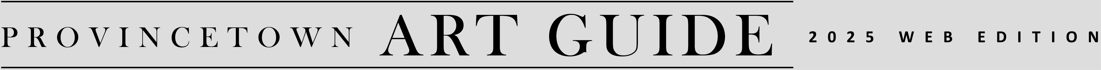 Provincetown Art Guide 2025 web edition