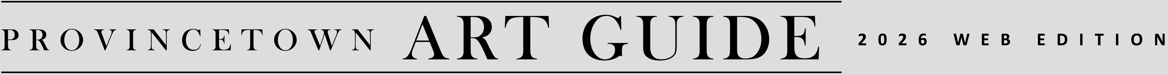 Provincetown Art Guide 2026 web edition